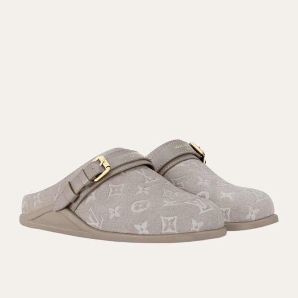 路易威登 To Go Flat Comfort 木屐榛果灰 1AHLVS