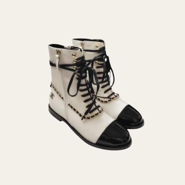 Chanel Botas Para Mujer 白色和黑色