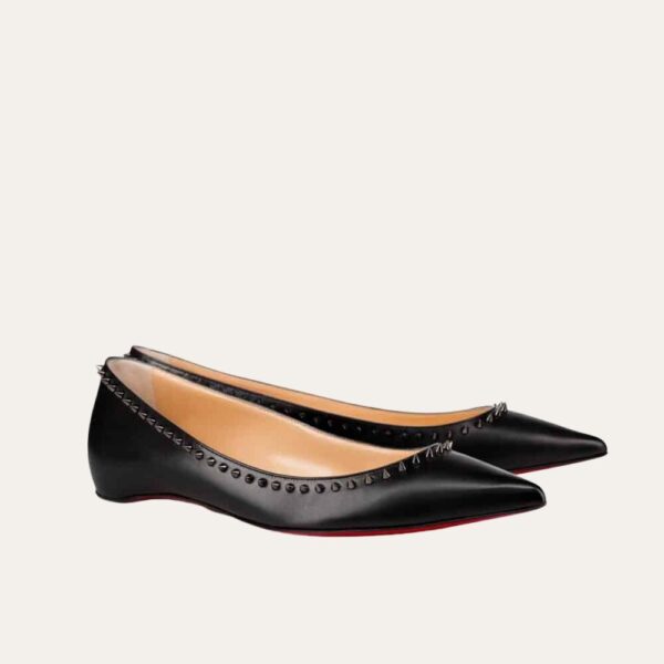 Christian Louboutin 铆钉 Anjalina 平底鞋 黑色 3151261B142