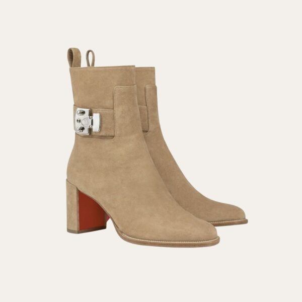 Christian Louboutin Booty Lock 70 靴子 米色 1250326F486
