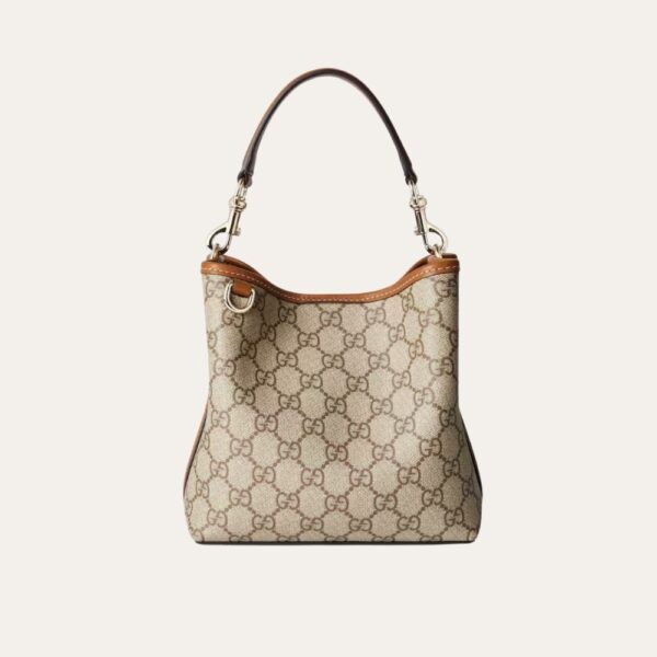 Gucci Gg Emblem 迷你水桶包袋 米色 8.3 英寸 ?815118 FAD6L 9758