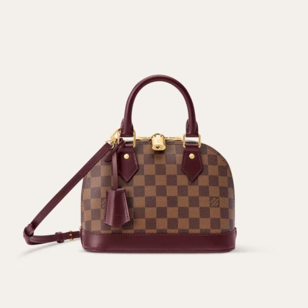 ·?????? Alma BB Damier Ebene Monogram Rouge 23.5 ???? N48279