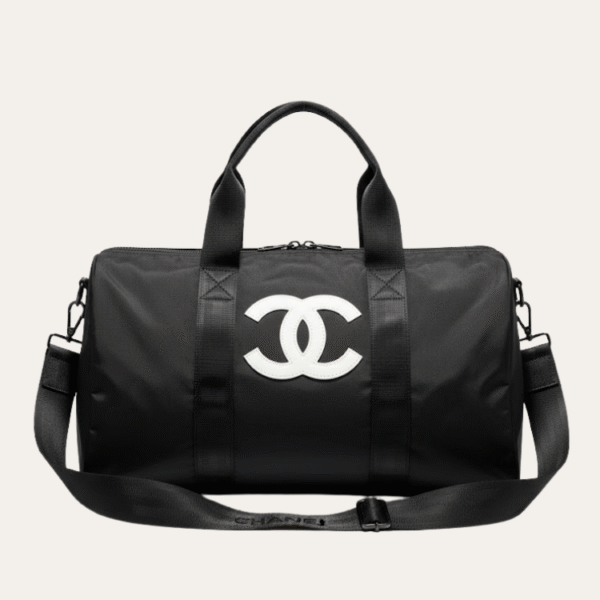 Chanel 尼龙行李袋黑色 21.7 英寸