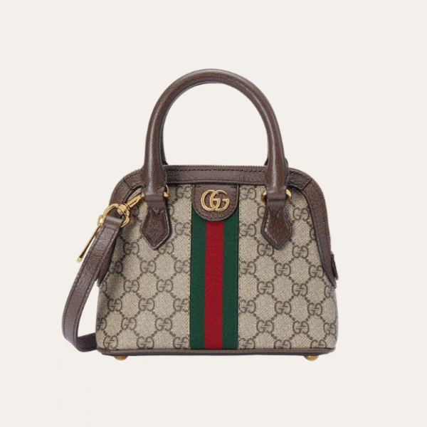 Gucci Ophidia Mini Dome 包袋 米色 8.6 英寸 ?499621 K05NG 8745