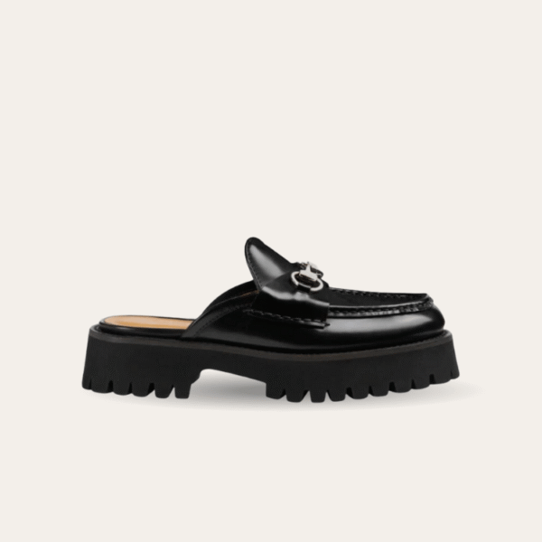 Gucci 马衔扣黑色乐福鞋