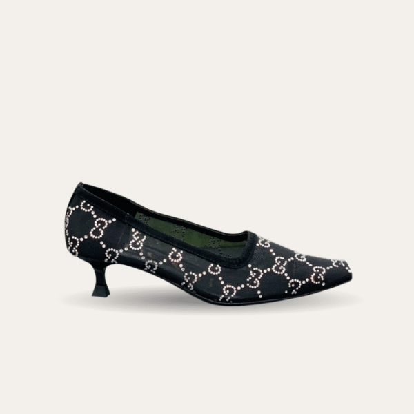 Gucci 黑色水晶高跟鞋