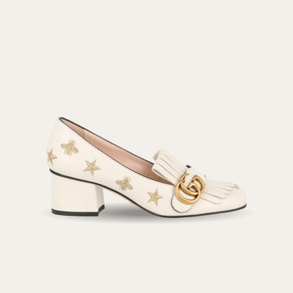 Gucci Marmont Pumb Bee Star White