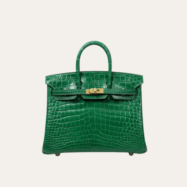 Hermès Birkin 包袋 绿色 鳄鱼皮 9.8 英寸