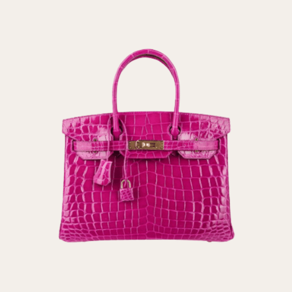 Hermès Birkin 包袋 紫红色鳄鱼皮 11.8 英寸