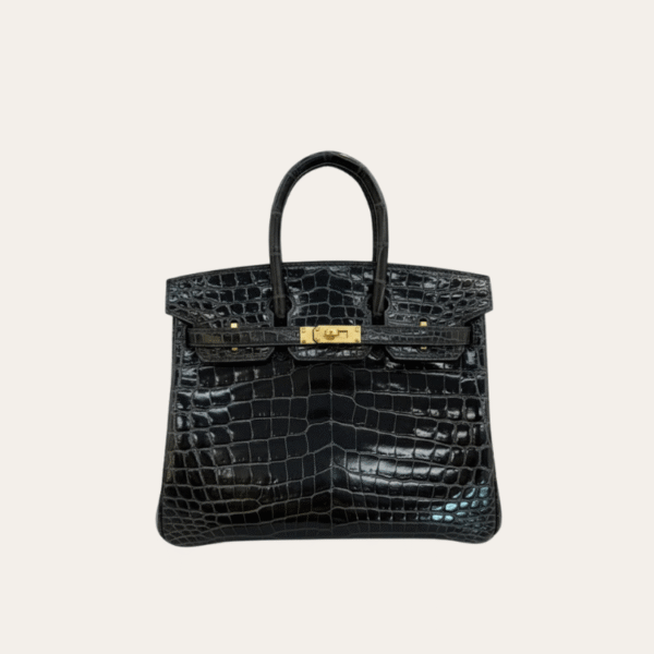 Hermès Birkin 包袋 黑色鳄鱼皮 9.8 英寸