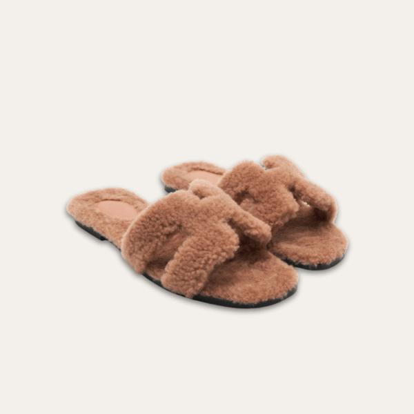 爱马仕 Oran 棕色凉鞋