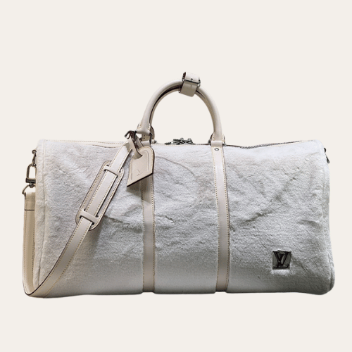 ·?????? Puffy Shearling Keepall Bandouli??re 50 ??ɫ 19.7 Ӣ?? M23108