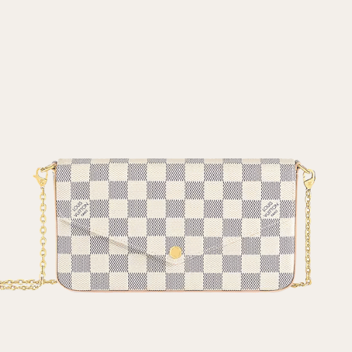 ·?????? Pochette F??licie Damier Azur ??ɫ 8.3 Ӣ?? N40491