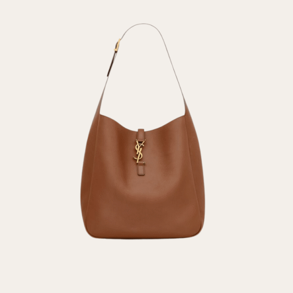 Saint Laurent Le 5 à 7 柔软 Hobo 包袋 棕褐色 9.8 英寸 753837Aaauq2536