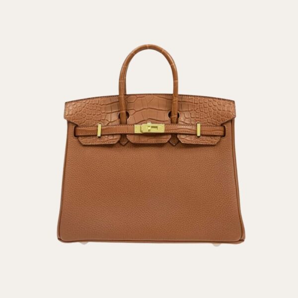 Hermes Birkin Touch Togo 手提包 棕色 25 厘米