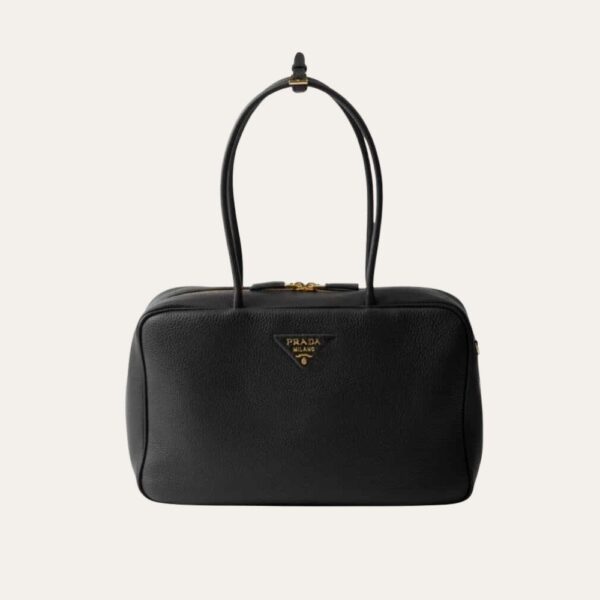 Prada 大号顶部提手包袋 黑色 15.8 英寸 1BB128 2DKV F0632 V ONO